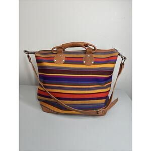 Weekend Traveler Bag Large Crossbody Southwestern Boho Colorful Made Guatemala